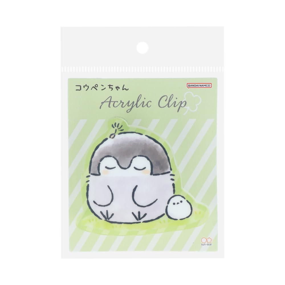 

Sunstar Stationery Merchandise Clip Acrylic Green S3625974 Koupen-chan