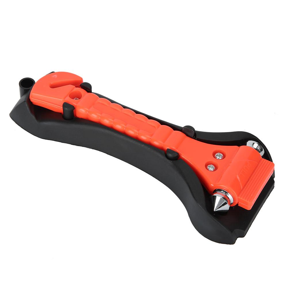 2 In 1 ABS Multifunction Seat Belt Cutter Escape Window Breaker Car Emergency Safety Hammer with Bracket