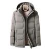 Neue Herbst- und Winter-Daunenjacke für Herren mit kurzer Kapuze, kältebeständige und warme Freizeit-Daunenjacke für junge und mittlere Menschen