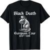 European Tour Black Death Graphic Medieval Plagues Outfits T-Shirt