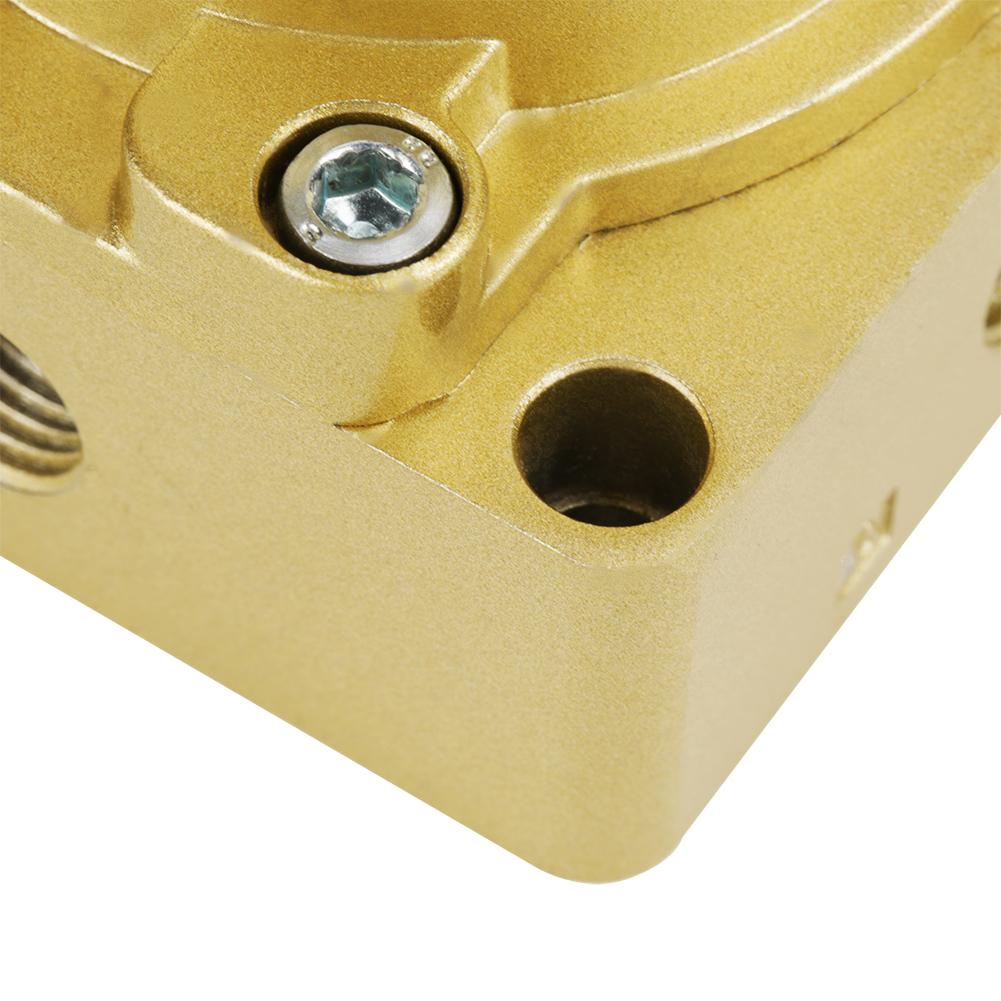 HV02 PT 14" Port 3 Positions 4 Ways Air Pneumatic Hand Lever Valve 1.58kgfcm2