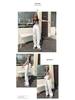 Wide-Leg White High-Waisted Jeans for Women - Floor-Length, Loose Fit, Spring/Autumn 2026 Trendy Style
