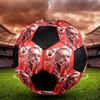 Salah Printed Size 5 Soccer Ball, Machine-Stitched PVC, Durable & High Bounce, All Ages Fit, fan merchandise, matches & outdoor use.