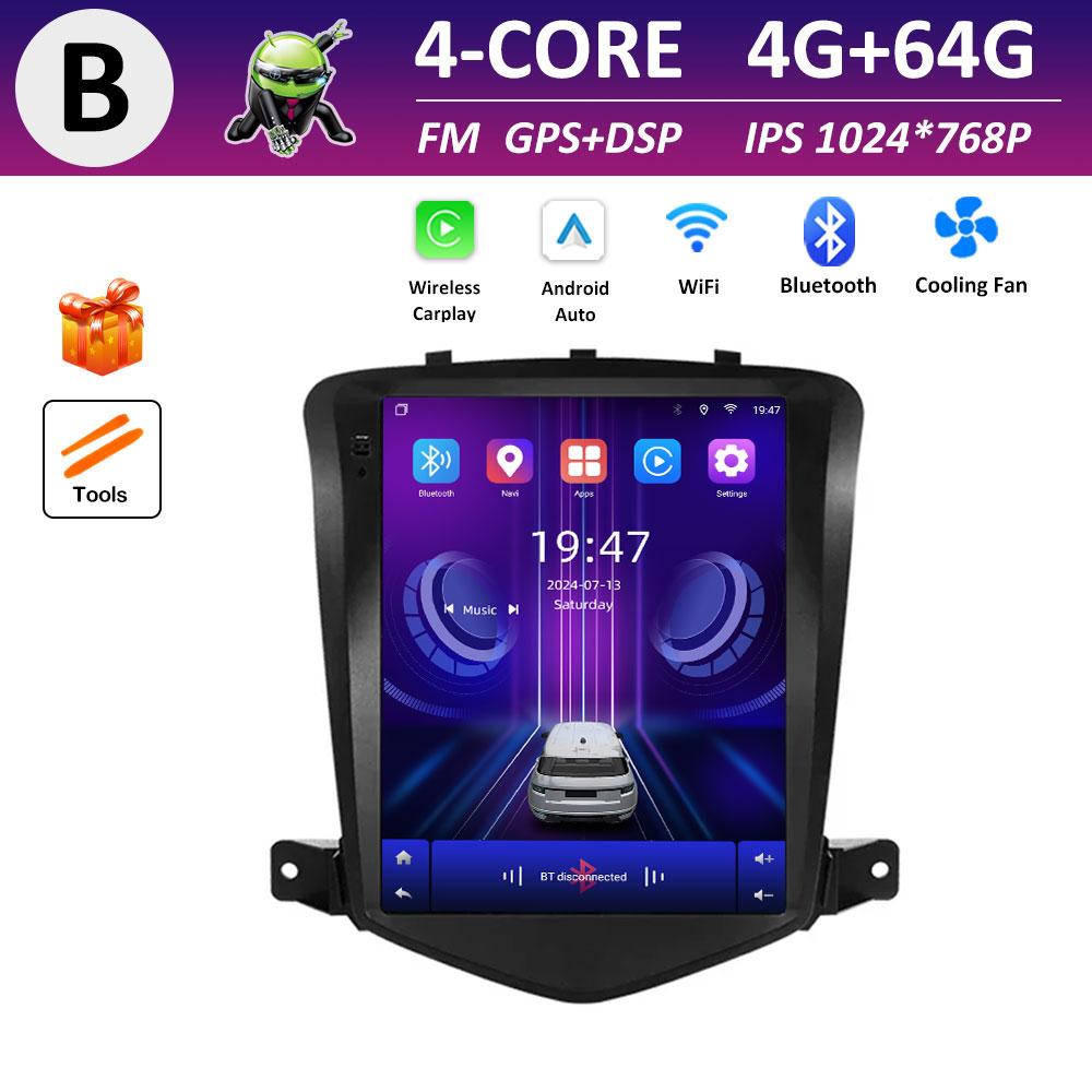 

для Chevrolet Cruze 2008 2009 2010 2011 - 2019 Android Інтелектуальна Система Автомобільний Мультимедійний Радіопрогравач GPS Навігація Сенсорний Екран WIFI