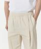 MUSINSA STANDARD Cotton Deep Tuck Wide Elastic Waist Pants [Cream]