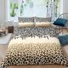 Leopard Bedding Set Queen King Soft Bedclothes Twin Bohemian Print Duvet Cover with Pillowcase Polyester Quilt Cover for Adults