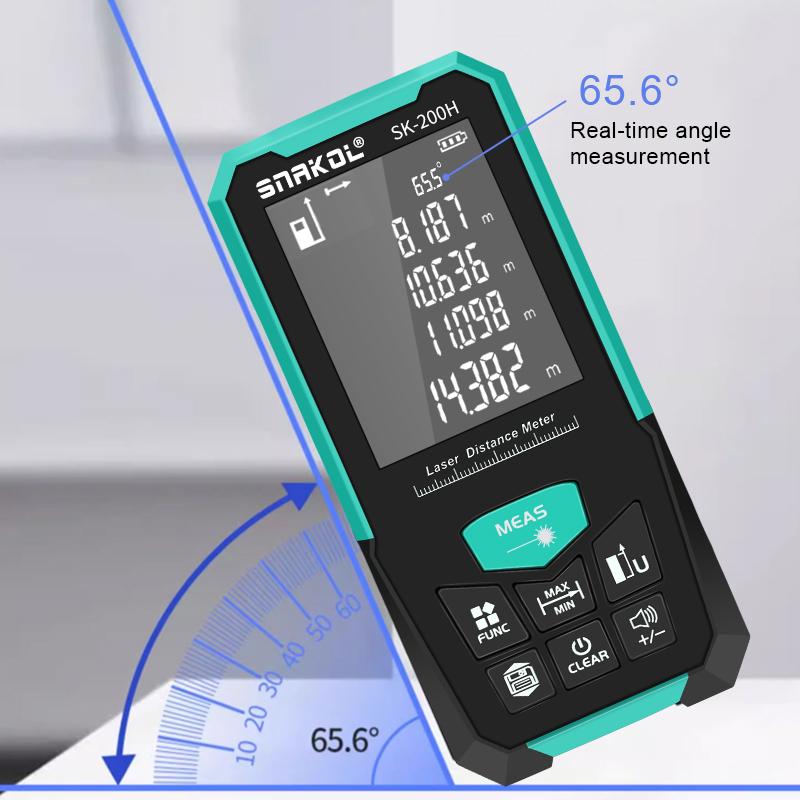Snakol Laser Distance Meter 150M/200M Profesional Laser Tape Measure Rangefinder Trena Roulette Ruler Range Finder USB Charging