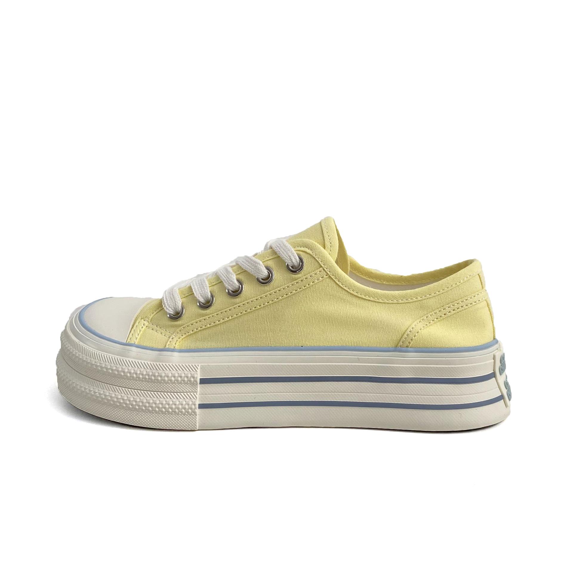 

Весенние супер огненные парусиновые туфли женские туфли новая платформа повседневные тканевые туфли кеды обувь для скейтборда маленькие белые туфли 1190 40 лимонно-желтый