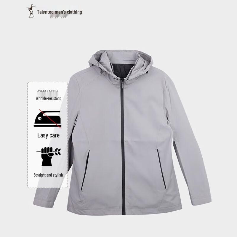 

TRIES Men s Spring Hooded Windbreaker Jacket 3XL