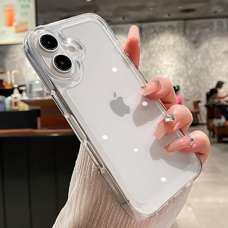 

Crystal Clear Acrylic Shockproof Case For iPhone 16 15 14 Plus 13 12 Mini 11 Pro X Xs Max Xr Transparent Bumper Cover For iPhone 12 Mini