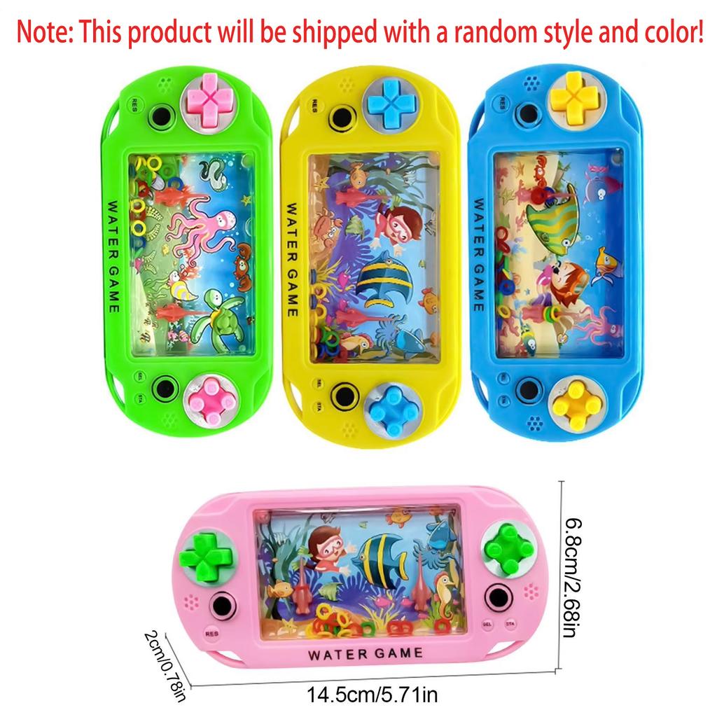 1pcs Stress relief toys Water Ring Game Nostalgic Throwing Ring Toy Handheld Water Games Toys Birthday for Kids (random shape