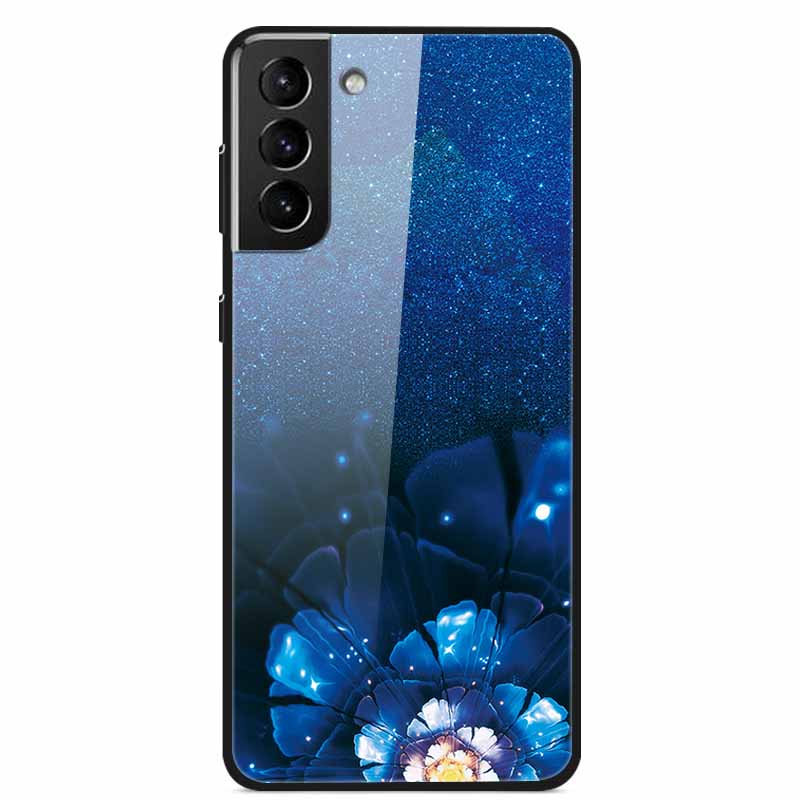 For Samsung S22 5G Cases S22Plus S22Ultra 5G Tempered Glass Hard Back Cover for Samsung Galaxy S22 Plus Case S22Ultra S22+ Cover