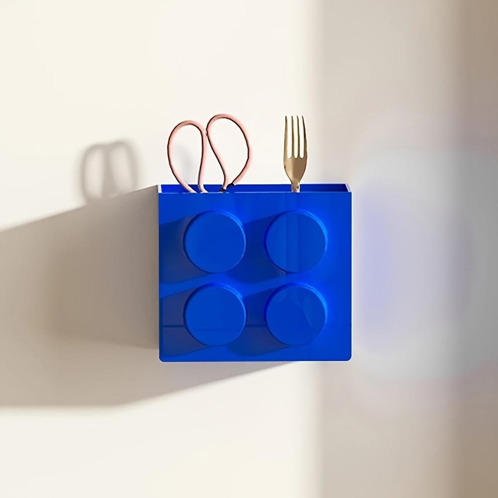 1 Stück Bunte Magnetische Baustein Aufbewahrungsbox für Kühlschrank – Mehrzweck Küchenorganizer für Snacks, Spielzeug und Utensilien