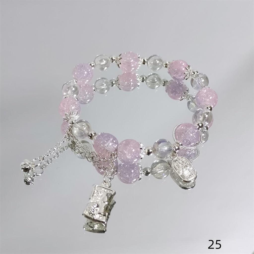 Mori Style Mermaid Crystal Bracelet - Sweet, Versatile Design for Women, Students, and Best Friends.