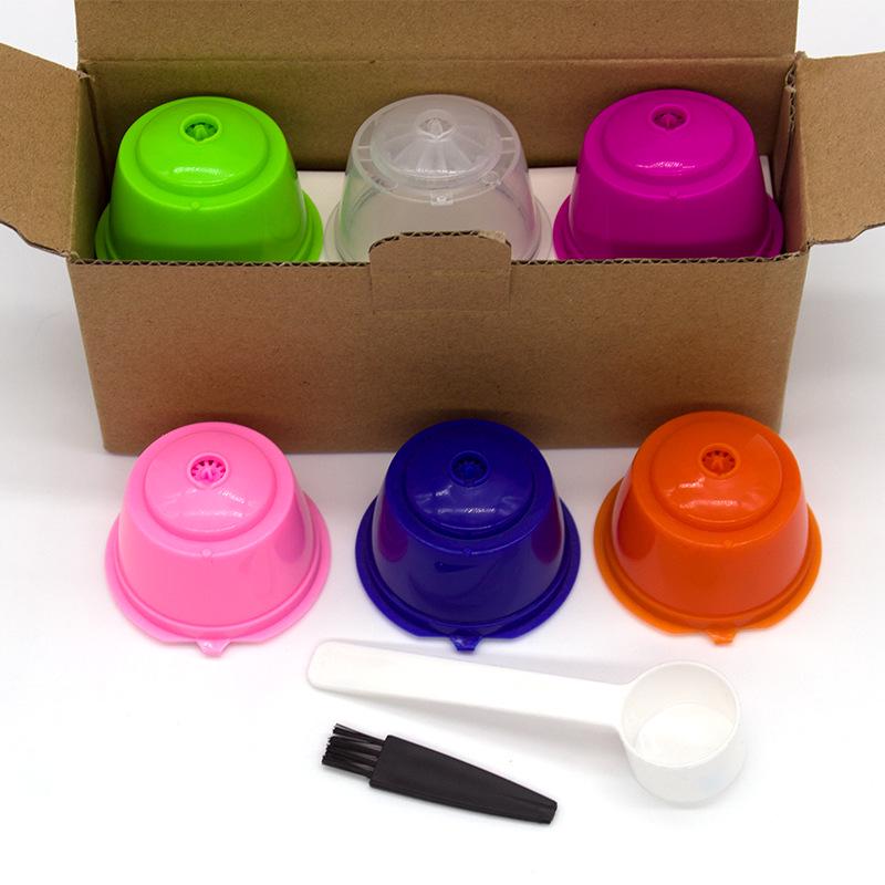6-Pack Coffee Capsule Cups for DOLCE GUSTO with Filter Box Set