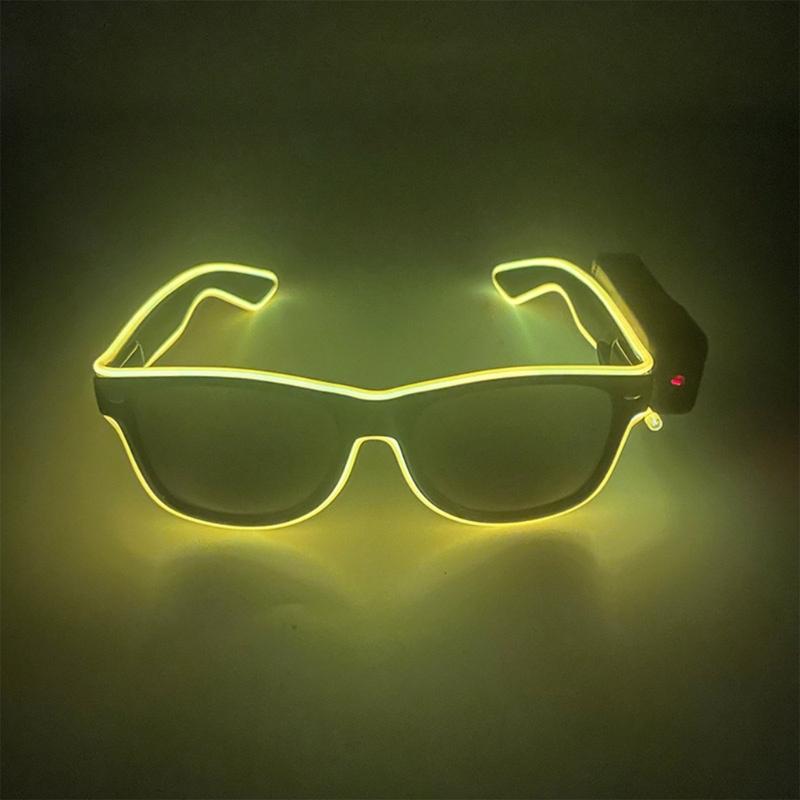 Decorative Glasses Trendy Glowing Glasses Light Up Party Decorations Christmas Gift Unique Take Photo Props