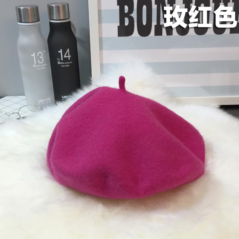 Warm Wool Soft Beret For Women Autumn Winter Fashion Trendy Hat Beret