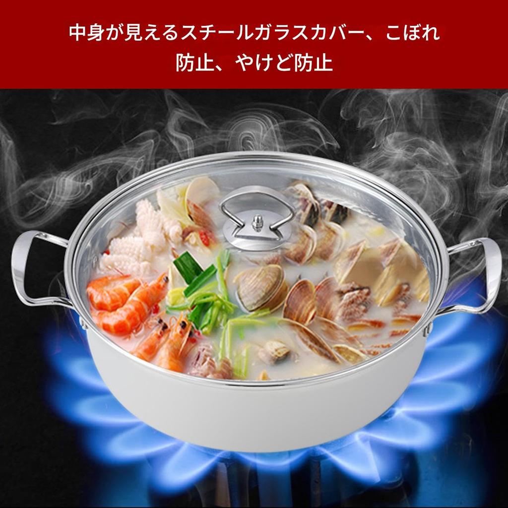 Stainless Steel Double Boiler Steamer with Handles, Soup Steamer Pot for Home Kitchen
