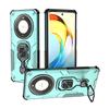 KEYSION Shockproof Armor Case for Honor X9b 5G Silicone+PC Upright Metal Live Ring Stand Phone Cover for Huawei Magic 6 Lite 5G