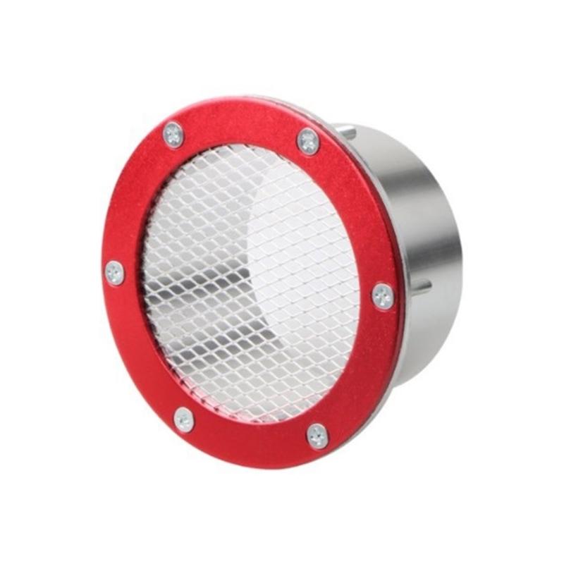 Car AutoUniversal Air Vent Dust Air Duct Grilles Air Intake Bumper Vent Inlets Air Duct Cold Air Filter 76mm/2.99 красный
