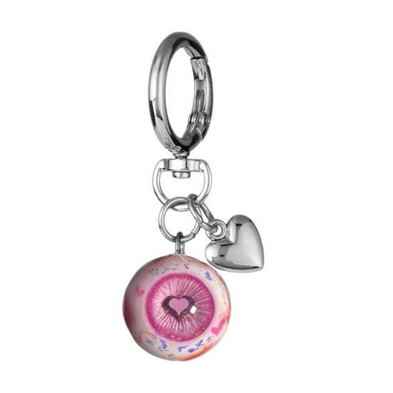 Eyeball Keychain Handmade Clay Craftsmanship Key Chain UV Resin Sealed