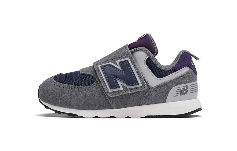 

New Balance Низкие детские кроссовки, устойчивые к пинкам и истиранию, темно-серые, для младенцев и малышей NW574KGN 22.5