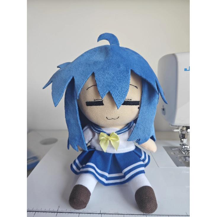 20CM Anime Izumi Konata Plush Idol Figure Dress Up Cute Fluffy Cotton Body Pillow Mascot Birthday Gift
