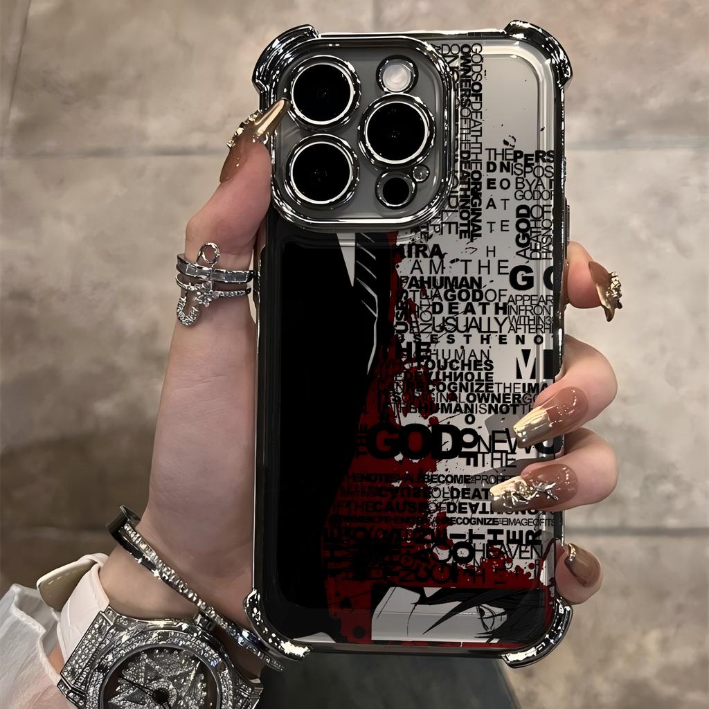 Luxury Deaths Notes Misa Plating Phone Case For Samsung A37 A57 A07 A36 A16 A06 A35 A55 A25 A26 A24 A14 A05 A04 4G 5G