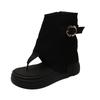 Height Increase 10cm Thick-soled Trousers, Cool Boots for Women's 2025 Summer New Small Toe Sandals, Hollow and Breathable Small Short Boots