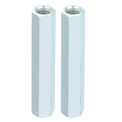 2 stuks M8 * 66 lange staafmoer zeskant zeskant hulsmoer afstandhouder schroefdraadbevestigingen