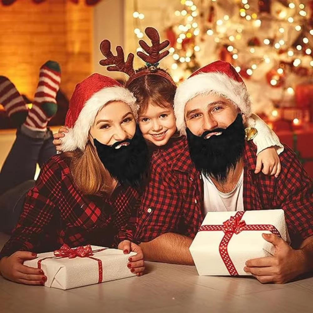 Novelty Realistic Fake Beard Natural Pirate Beard Mask Lightweight False Moustache  for Halloween