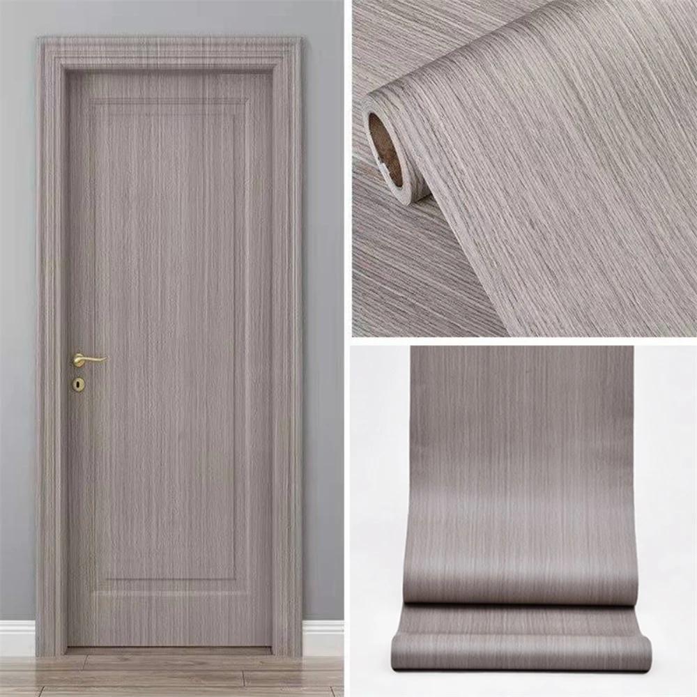 Adesivi per porte effetto legno per armadi, tavoli, guardaroba e mobili. Rivestimento murale autoadesivo in PVC idrorepellente per la decorazione della casa.