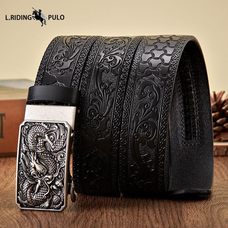 Pánský slitinový automatický opasek etnického stylu, ležérní, dominantní osobnost, vyřezávaný opasek se vzorem fénixe