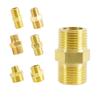Strong Double Male Threaded Brass Fitting Universal Pipe Connector Univsersal Pipe Adapter for Home & Industrial Use