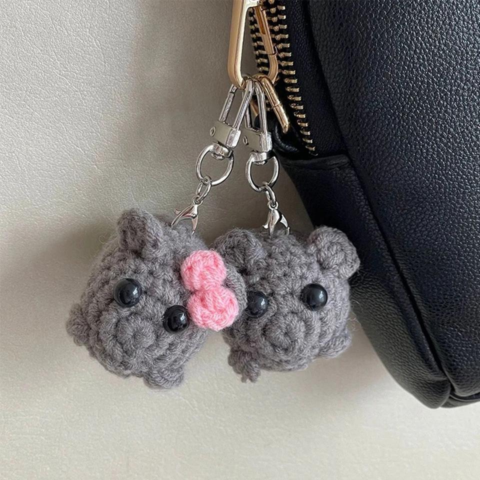 Sad Hamster Violin Song Plush Bag Charm Funny Cute  Accessories Gift for Girlfriend Bag Charm