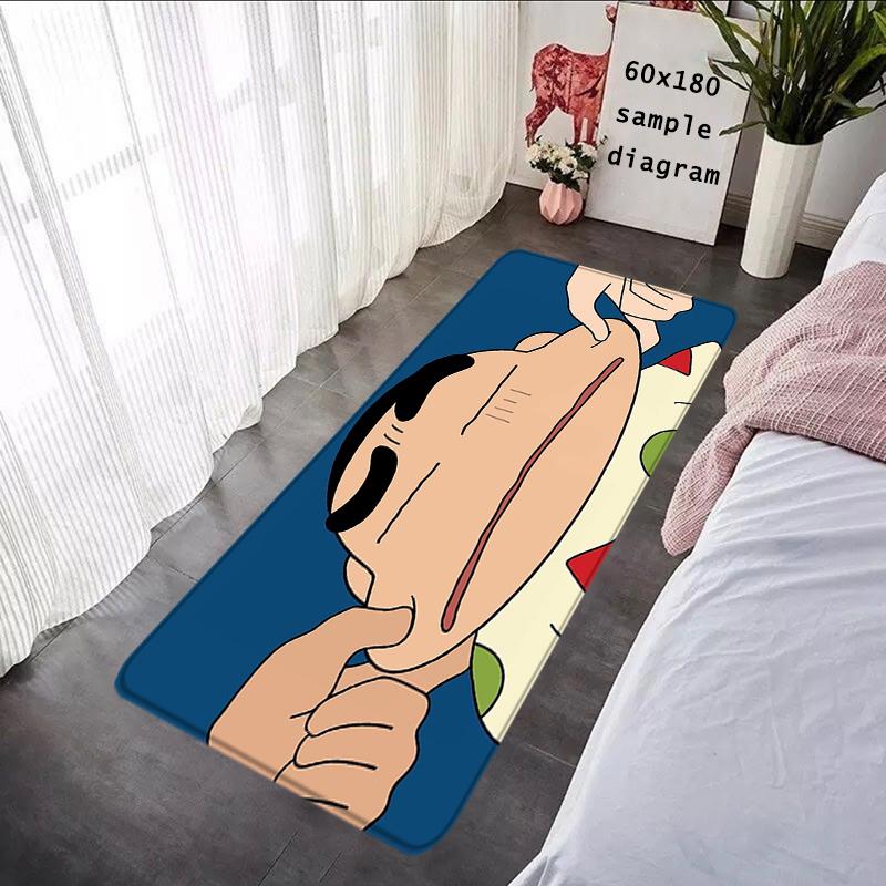 

Ковры для гостиной, коврик для ног, коврик для прихожей, кавайный коврик для коридора, коврики для пола, нескользящий коврик Crayon Shin-chan, ковры для кухни 40x60cm-mini