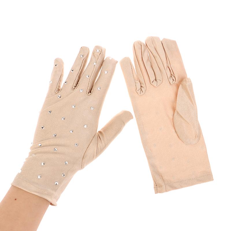 1 par skinnende kunstløphansker votter vaskbare hansker hurtigtørkende voksen skøyteoppvisning