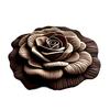 Yousheng Diatomaceous Earth Floor Mat 3D Realistic Flower Pattern Non-Slip Backing Door Mat Living Room Bathroom Kitchen Absorbent Mat