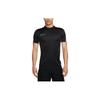 T Shirts Men's Black Crew Neck Moderate Straight Fit DV9751-010