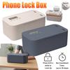 Timer Lock Box Electronic Multipurpose Lockable Storage Box with Combination Lock and Digital Timer Safe Storage Organizer