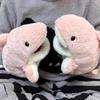 Little Shark Hand Puppet Gloves Cute Doll Plush Toy Can Open Mouth Doll Birthday Gift