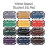 Colorful Water Based Ink Pad Quick Drying Sponge Inkpad New Student Supplies  for Planner Stamps