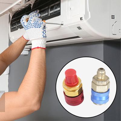 R134a Quick Coupler Adapter Adjustable High/Low Pressure Side Manual Adapter for A/C System Recharging Conversion Tool