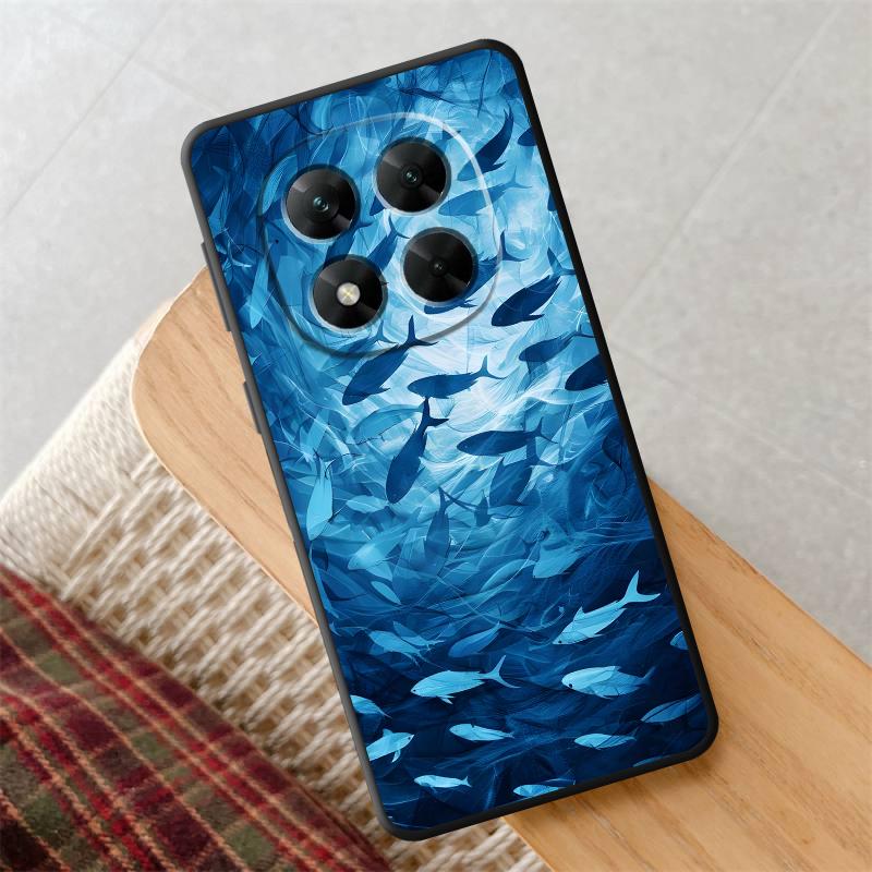 Creative Marine Organisms Art Funda Phone Cover Case for Xiaomi Redmi Note 7 8 10S 9S 11s 12s 9 14 11 10 12 Pro 13 Pro Plus
