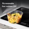 Disposable Rectangular Plastic Takeout Food Containers with Lids