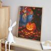 Halloween Diamond Painting Kit Handmade Diy Pumpkin and Autumn Maple Leaf Painting Home Decoration Painting