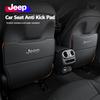 Leather Car Anti-Kick Mats Auto Seat Back Protector Cover For Grand Cherokee Wrangler JK Gladiator Compass Renegade Wagonee