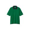 Color Block Casual Short Sleeve Polo Shirt Men Tops Green 448837-55
