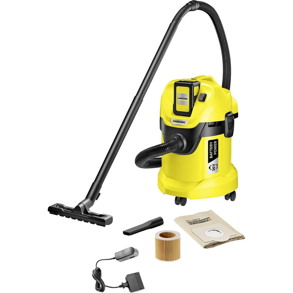 Kärcher WD 3 Wet and Dry Vacuum Cleaner 300W 17L Black/Yellow