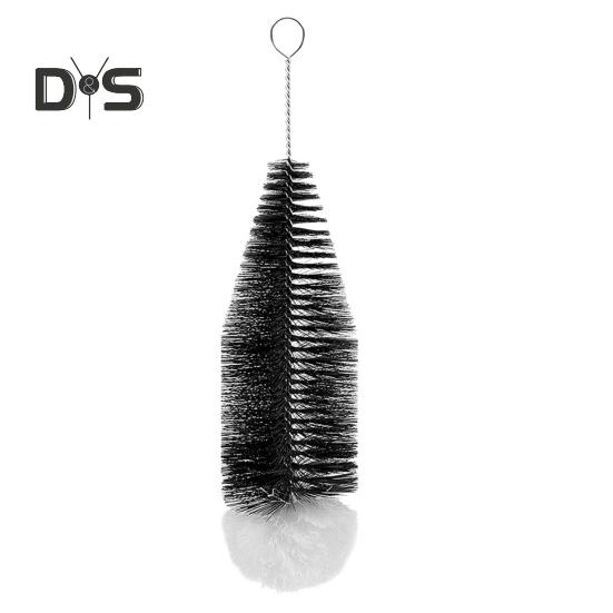 

1/2 шт. Щетка для чистки бутылок из-под газировки с мягкой щетиной, легко моется, стержень из нержавеющей стали, щетка для чистки бокалов для вина в посудомоечной машине A